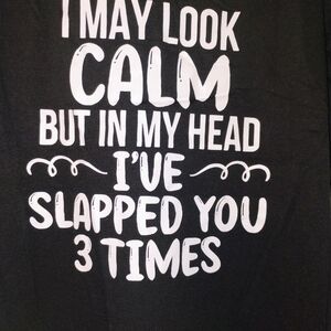 💋Black Graphic Tee - Short Sleeve XL PTP 23"